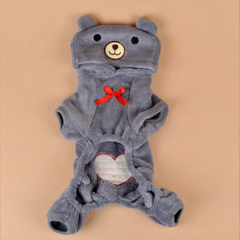 Disfraz de otoño e invierno para perros, ropa cálida para cachorros de amor, chaqueta para cachorros, abrigo, suéter suave de pelusa para cachorros, ropa de Navidad para mascotas - imagen 3