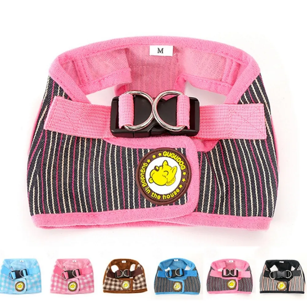 Conjunto de arnés y correa para perro, chaleco con estampado de flores, correa de plomo para caminar, Chihuahua, Pug, pequeño, mediano, malla de nailon - imagen 2