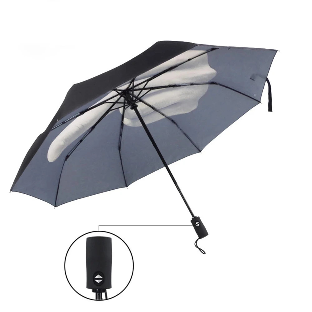 Paraguas automático plegable para hombre y mujer, sombrilla resistente al viento, a la lluvia - imagen 5