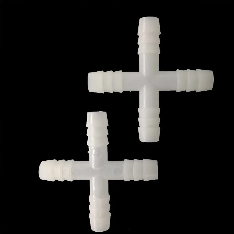 500 Uds. Conectores de sistema de bebida de pollo de 8mm manguera de codorniz de 3 vías y 4 vías para agua potable tetina de conejo equipo de aves de corral - imagen 5