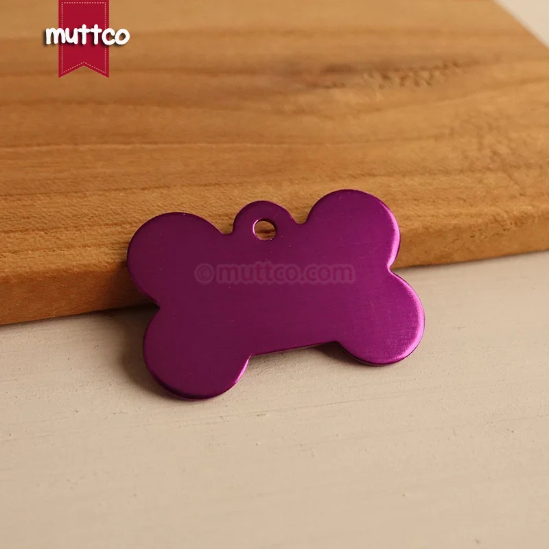 Etiqueta de identificación de metal para perro, etiqueta de identificación de nombre en blanco, número de teléfono, hueso afilado, 10 colores, precio bajo, DIT-025, 10 unidades por lote - imagen 4