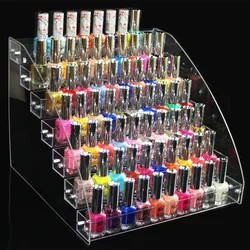 Organizador acrílico transparente para cosméticos – Estante extraíble de muestra