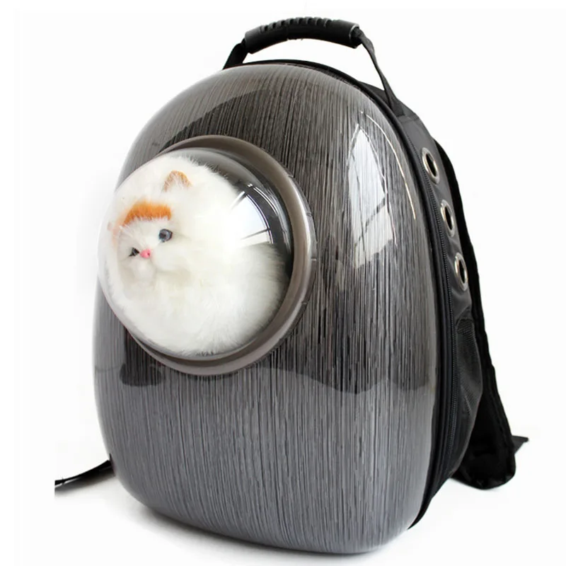 Cápsula espacial acrílica profesional para coche, mochila para gato, ventana de burbujas para gatito, cachorro, portabebés para perros pequeños, bolsas de viaje al aire libre - imagen 5