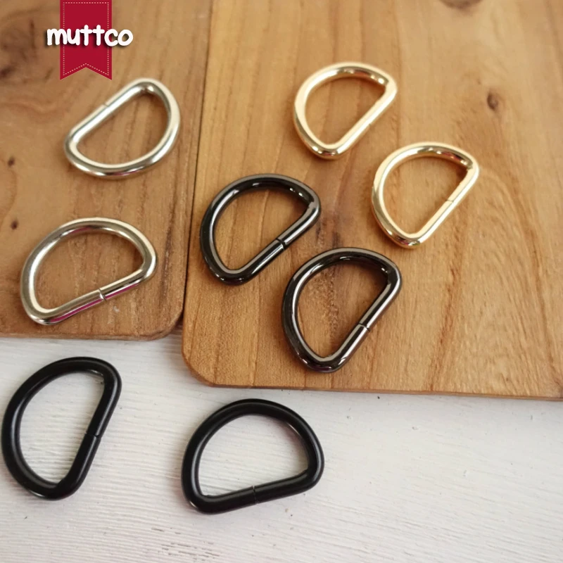 1 unidad DIY para Collar de perro 2,5 cm costura de equipaje botones manuales hechos a mano anillo en D semi anillo hebilla accesorios 4 colores - imagen 4