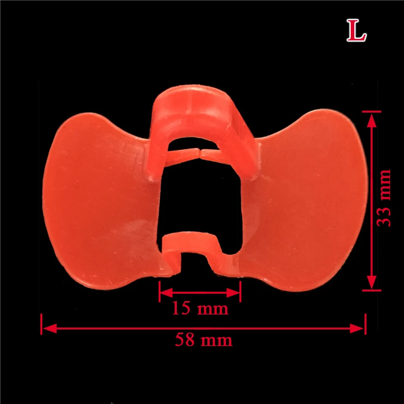 Gafas sin perno para pollo, lentes de faisán de polietileno, Ojo de faisán, equipo de Agricultura, venta al por mayor, 200 Uds. - imagen 4