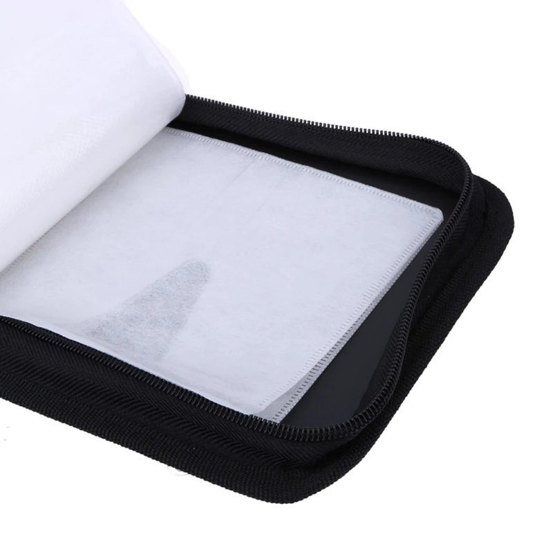 Caja de CD con patrón de mapa del mundo de viaje, bolsa de almacenamiento de DVD, estuche de transporte, funda organizadora, billetera de nailon para el hogar o el coche, paquete de CD - imagen 5