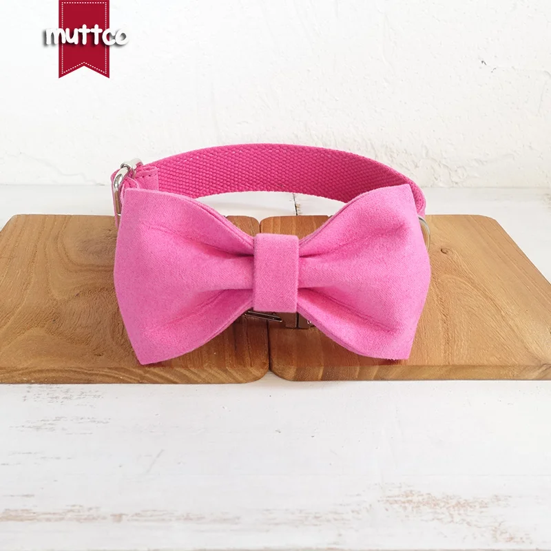 MUTTCO retailing convenient to walk the dog collar THE PINK adjustable pet necklace for small large dog leash 5 sizes UDC076 - imagen 4