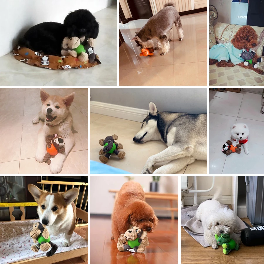 HOOPET-juguetes interactivos para perros grandes, juguete de peluche para cachorros, suministro de pelota - imagen 3