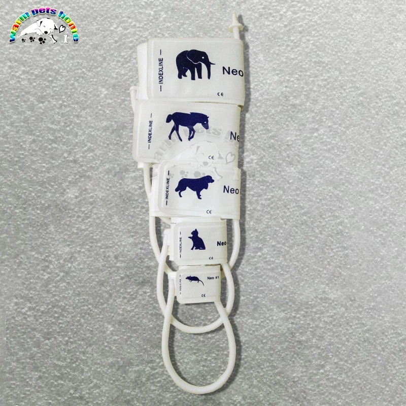 Manguito de Monitor de presión arterial reutilizable para perro, gato, ratón, Animal, tela no tejida, recién nacido, NIBP, equipo veterinario - imagen 3