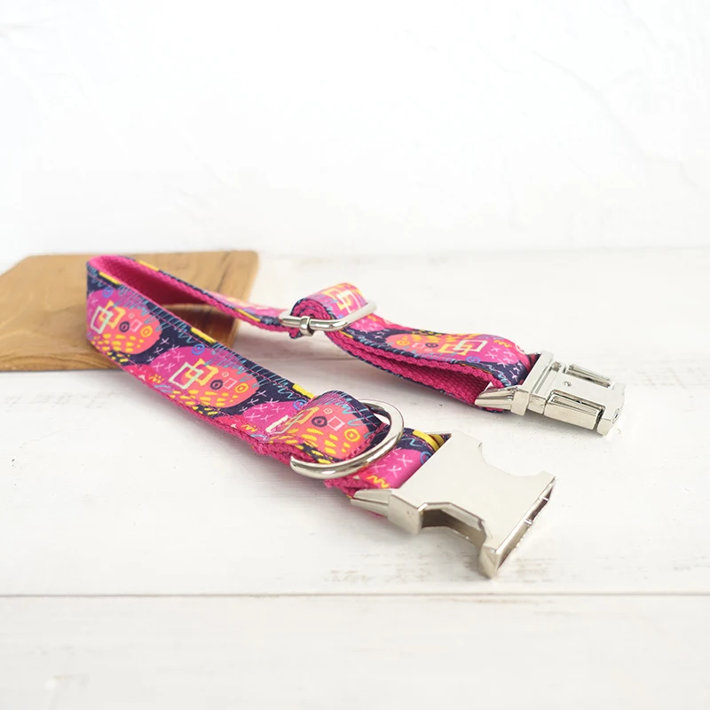 MUTTCO venta al por menor diseño especial THE PINK GRAFFITI correa de perro hecha a mano de alta calidad 5 tamaños UDC063 - imagen 3