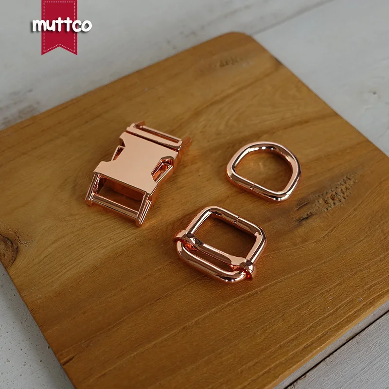 50 juegos por lote, accesorios para Collar de perro DIY, hebilla de Metal de aleación de Zinc con hebilla ajustable y anillo en D en 4 colores chapados de 15-30mm - imagen 2