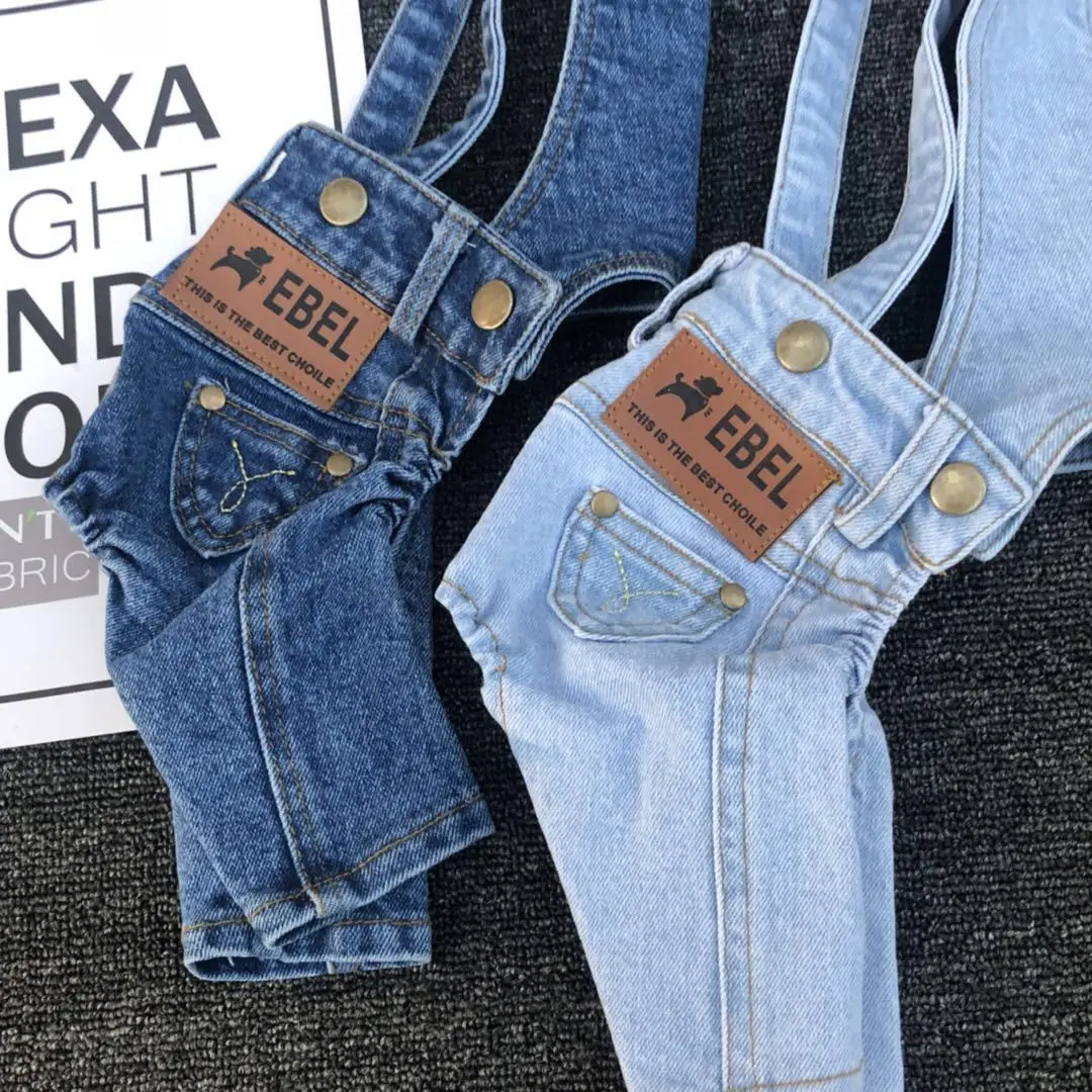 2024 nuevo Denim monos para perros Primavera Verano chaleco para cachorros ropa para perros vaqueros cachorro Teddy Denim disfraz chaqueta - imagen 3