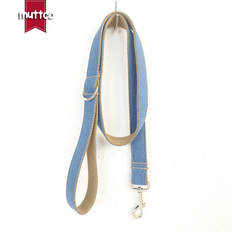 MUTTCO-collar de tela vaquera para perro, Gargantilla hecha a mano, 5 tamaños, UDC003 - imagen 3