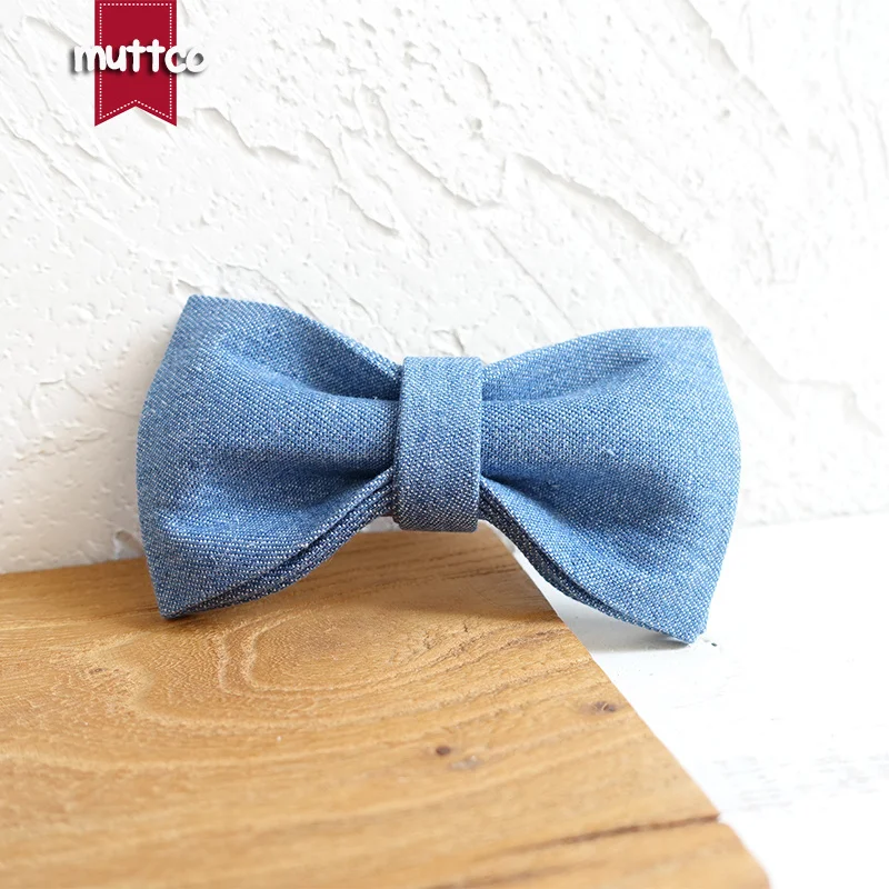 MUTTCO Collar de perro hecho a mano antipérdida, collares personalizados para cachorros y mascotas con nombre, collar para perro THE BLUE JEAN, 5 tamaños UDC003 - imagen 3