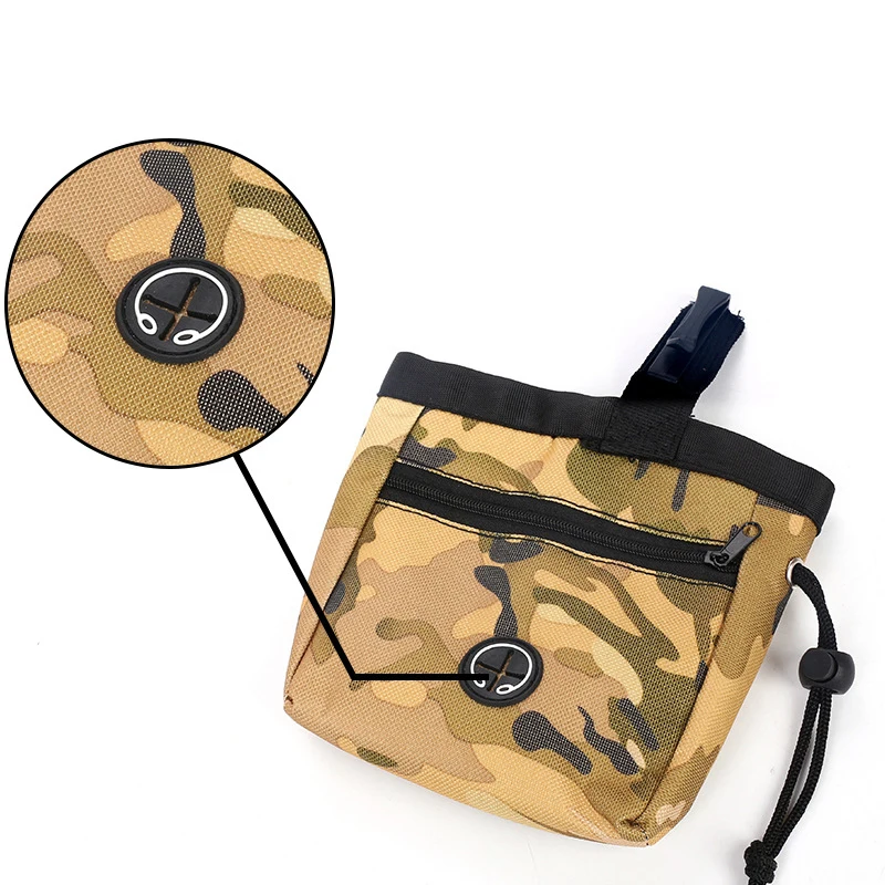 Bolsa de camuflaje para mascotas, riñonera multifuncional para premios de perros y cachorros, almacenamiento interactivo para entrenamiento de perros - imagen 2
