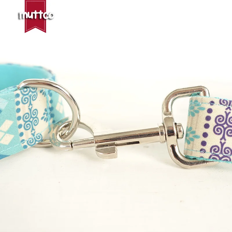 MUTTCO, venta al por menor, collar hecho a mano de alta calidad, collar de perro de zafiro THE FOLK BLUE a la moda, 5 tamaños UDC023 - imagen 3