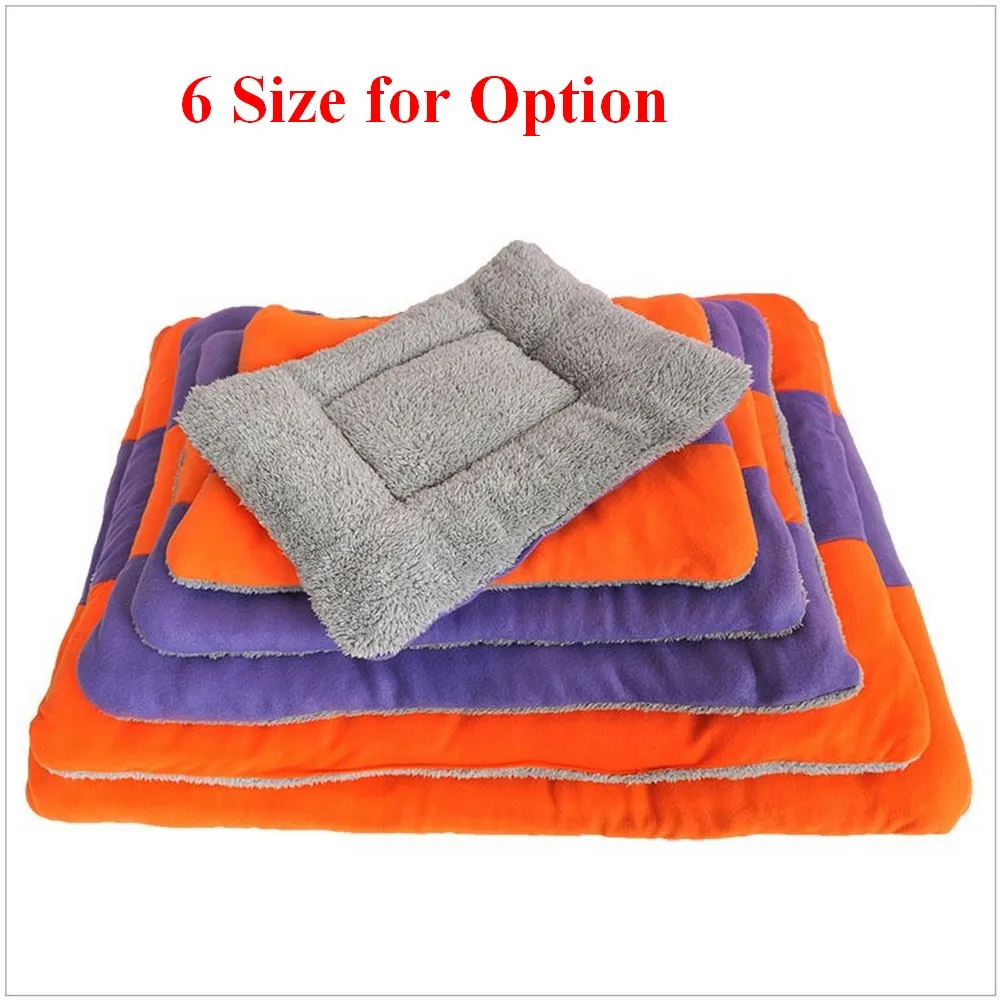 Estera cálida de invierno para perros y gatos, cojín suave y cálido para cachorros, animales pequeños, doble cara, manta lavable esponjosa para mascotas, cama, perrera para gatos - imagen 2