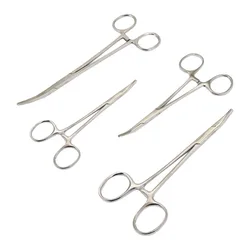 Pinzas hemostato acero inoxidable para cuidado de gatos y perros