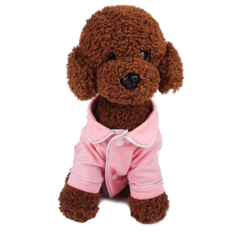 Ropa de verano para perro y gato con pijama de punto de peluche sedoso