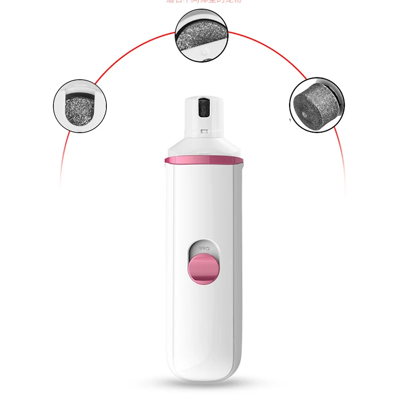 Herramienta eléctrica para el cuidado de uñas con garra para perros y gatos, molinillo para uñas de los pies, cortaúñas, accesorios para perros, recortadores de pedicura para mascotas con graves cargados - imagen 4