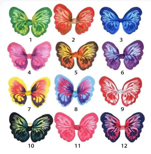 Lazos mariposa para perros organizados por colores