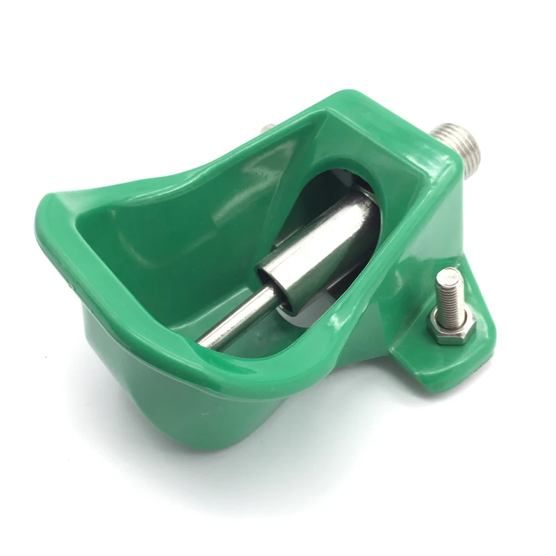 Tazón de agua potable de lechón de plástico automático, bebedero de tetina para cerdo, bebedero de agua, dispensador de agua de animales de granja, 1 ud.
