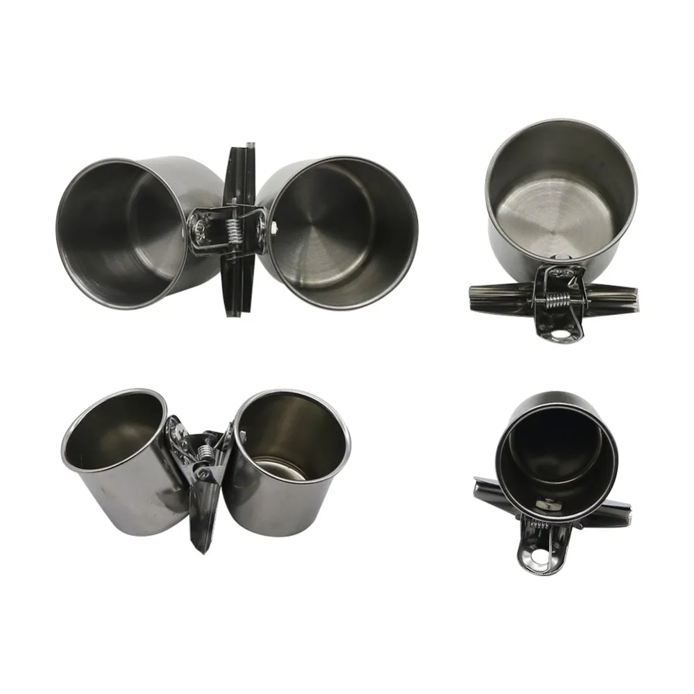 Comedero para pájaros de acero inoxidable, recipiente doble con Clip para comida, agua y comida, suministros para pájaros, 1 piezas - imagen 5