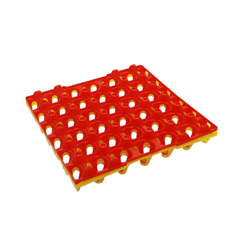 Bandeja de huevos de capa de plástico para granja de pollos, herramienta comercial de transporte de rotación, equipo de aves de corral, 29x29x5cm, 2 piezas, capacidad de 30 huevos