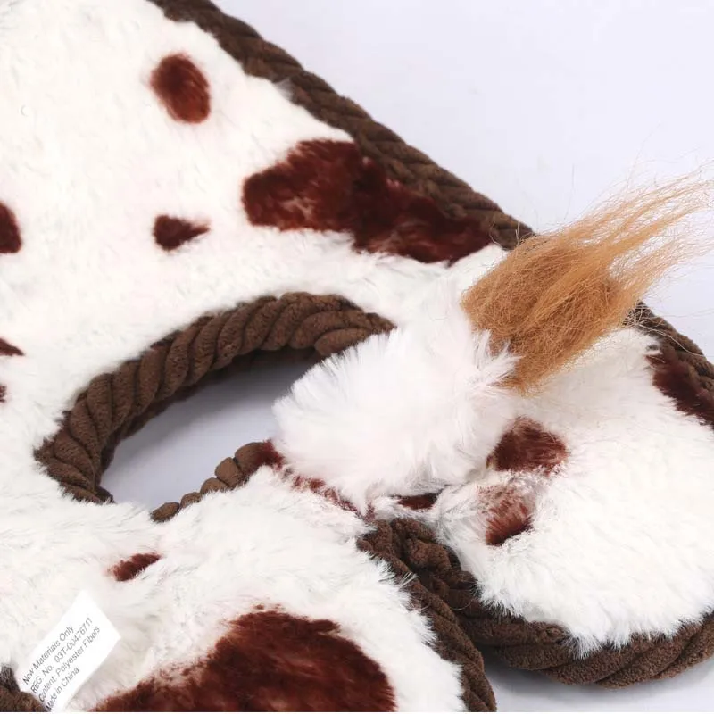 Juguete interactivo de peluche de Animal suave para perros grandes, cachorros, gatos, divertido, resistente a mordeduras, rompecabezas para masticar, suministros para mascotas - imagen 4