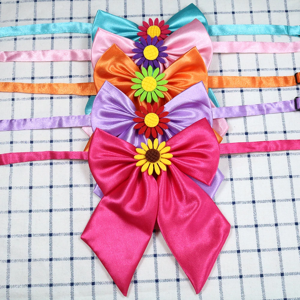 Pajaritas ajustables para perros y gatos, accesorios sólidos para el cuidado de mascotas, accesorios de boda, pajarita grande, 60 uds. - imagen 2