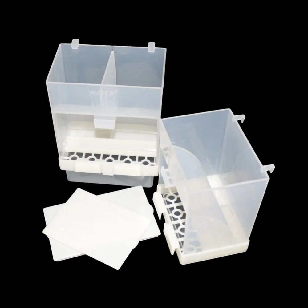 1 unidad de comedero automático colgante para loros, comedero para pájaros, comedero automático para loros, contenedor extraíble a prueba de salpicaduras, jaula para pájaros para mascotas - imagen 4