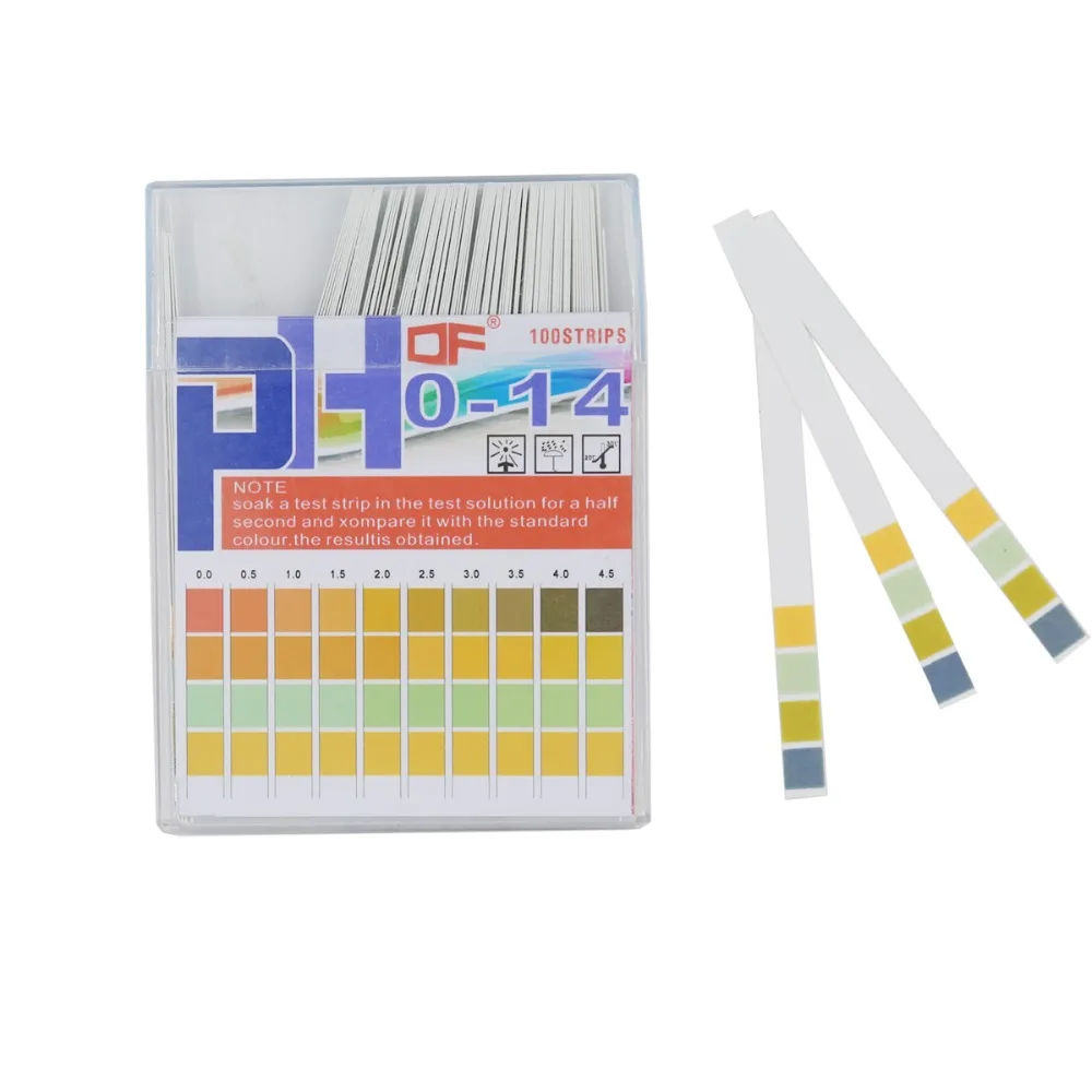 PH 0 -14 Test Paper - Pistha 80 PCS PH 0-14 Test Paper Litmus Strips Tester for Saliva Urine Water Soil Testing - imagen 2