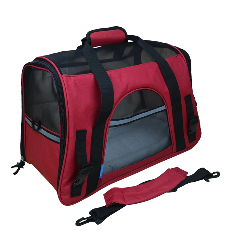 Transportín transpirable para perros, bolso de moda, portadores portátiles para gatos y mascotas, bolsa de viaje al aire libre, bolsa de transporte de hombro, jaula para perros y gatos - imagen 4