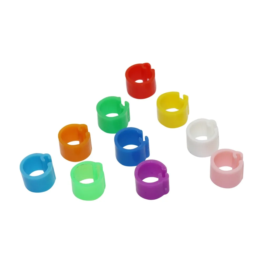 Anillo de identificación de bayoneta, apertura sin número, Anillo de pie de pájaro, anillos de palomas, diámetro interior de 6mm, suministros de entrenamiento de aves, 100 Uds. - imagen 4