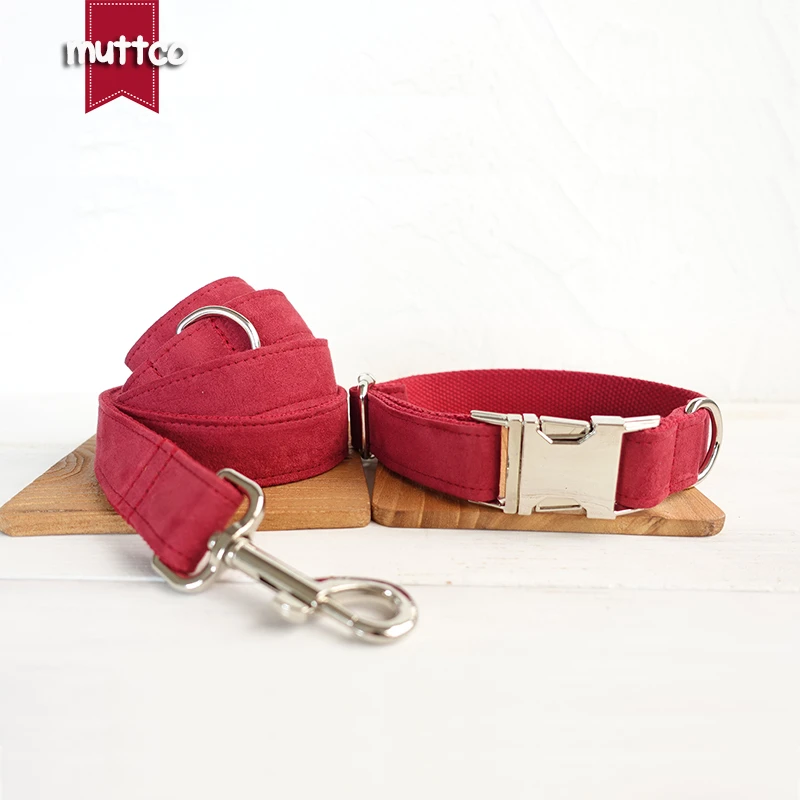 MUTTCO-collar de lona para perro, placa con grabado de cereza, diseño especial personalizado, 5 tamaños, UDC020 - imagen 3