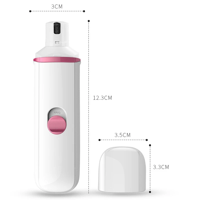 Herramienta eléctrica para el cuidado de uñas con garra para perros y gatos, molinillo para uñas de los pies, cortaúñas, accesorios para perros, recortadores de pedicura para mascotas con graves cargados - imagen 5