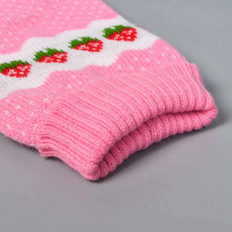 Abrigo de invierno de Navidad para perros, ropa cálida y suave, chaleco de punto para mascotas, suéter para perros pequeños y medianos, patrón clásico, 15 colores - imagen 5