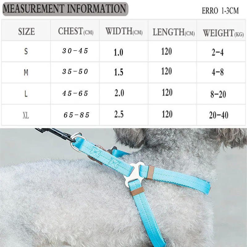 Correa ajustable portátil para perro, Collar con corbata, cinturón de seguridad para cachorro, arnés para gato, conjunto de accesorios para tienda de mascotas - imagen 3