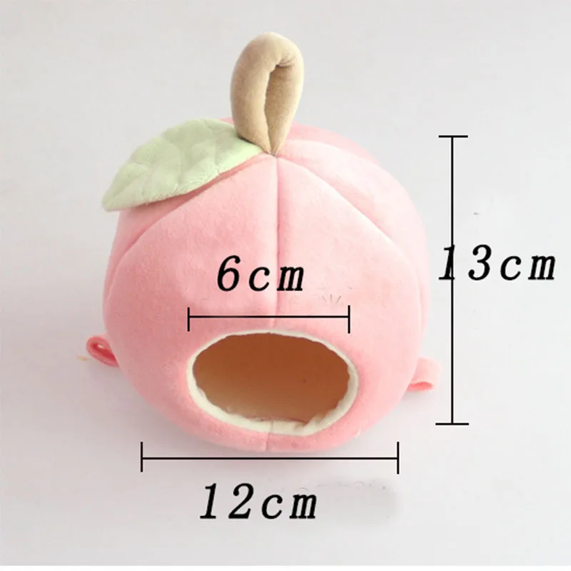 Mini jaula pequeña de manzana para mascotas, nido cálido de invierno, cueva, túnel, tubo de juguete para hámster, ardilla, animales, accesorios para el hogar, suministros para mascotas - imagen 2