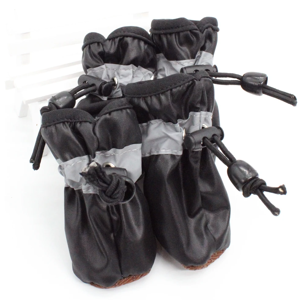 Zapatos antideslizantes coloridos para mascotas, botas gruesas para perros pequeños, gatos, Chihuahua, Yorkie, calcetines de 7 colores, 4 unids/set por juego - imagen 4