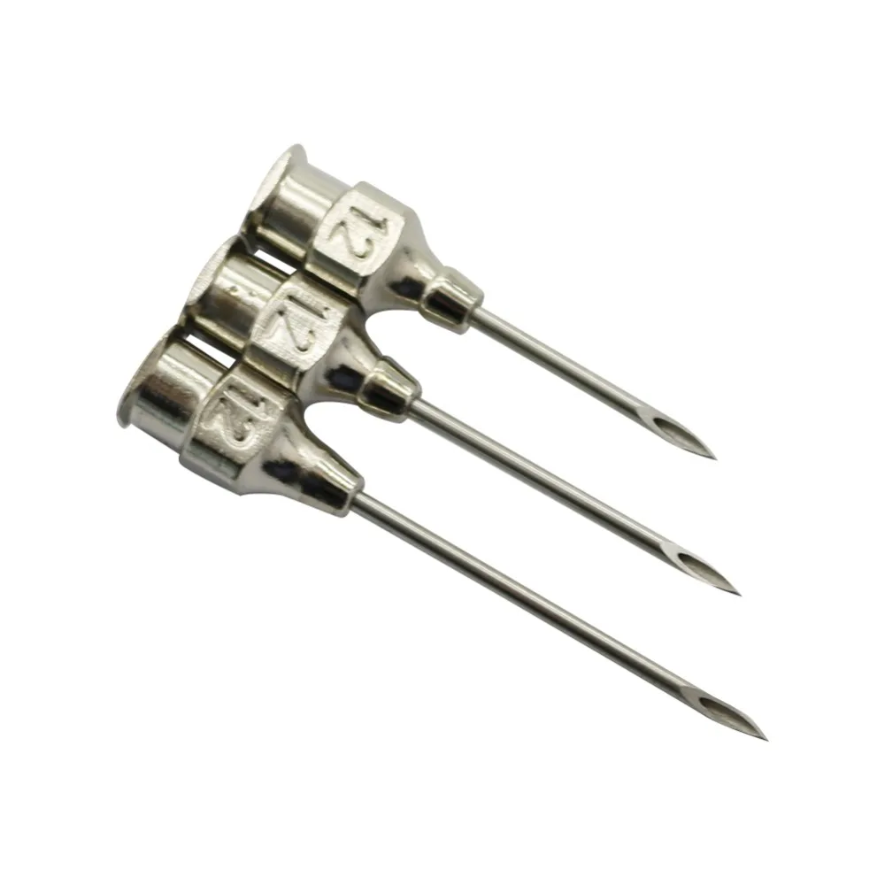 20 Uds aves de corral inyección animal Pinhead 304 acero inoxidable cerdo ovejas ganado pollo pato especial para jeringa Pinhead