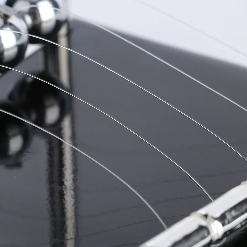 Mini estatuilla de péndulo de Newton, bola de Newton en miniatura, bola de equilibrio de acero, decoración del hogar, adorno educativo de ciencia física para niños - imagen 4