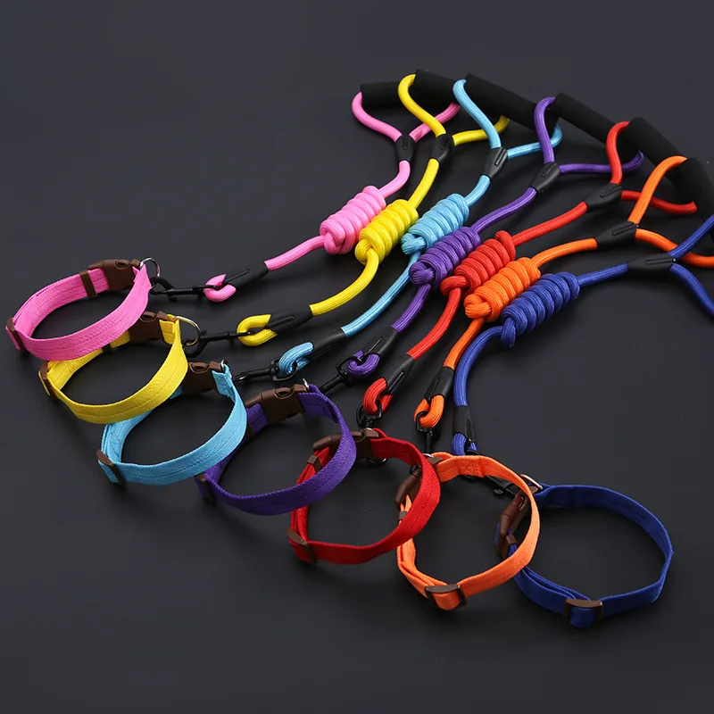 Conjunto de collares para perros y cachorros pequeños, correa con hebilla ajustable, arnés para perros grandes, correa para caminar para Chihuahua, chaleco con arnés para mascotas - imagen 2