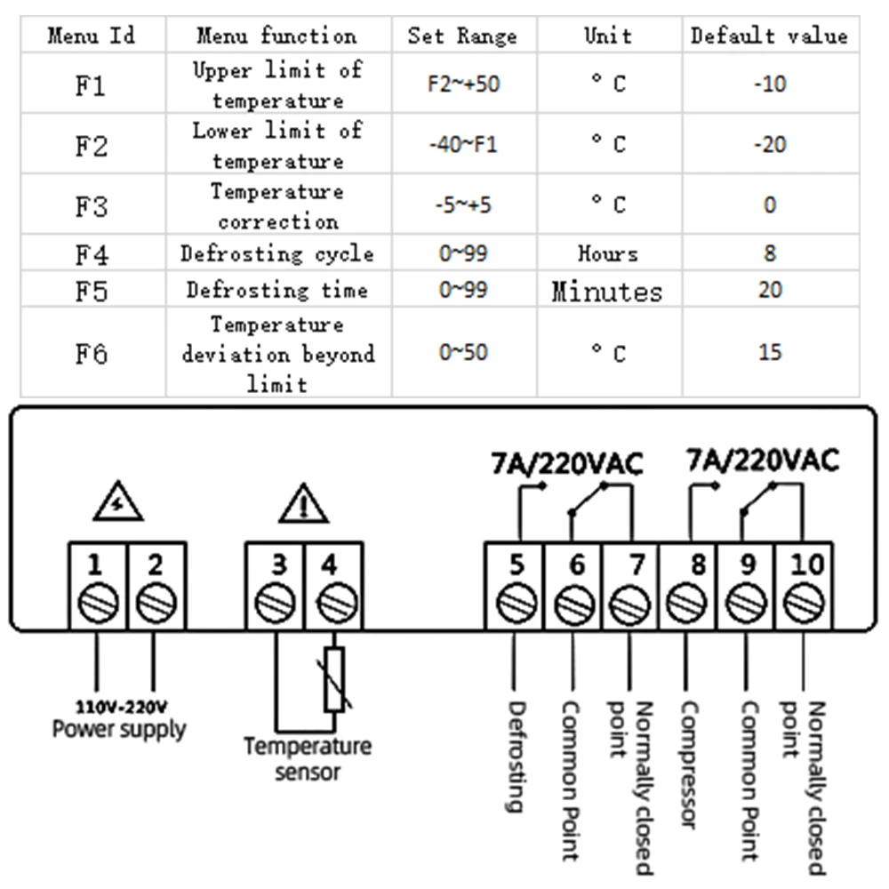 STC-8080A + termostato Digital controlador de temperatura refrigeración de refrigerador temporizador de descongelación automático sonda única inteligente - imagen 5