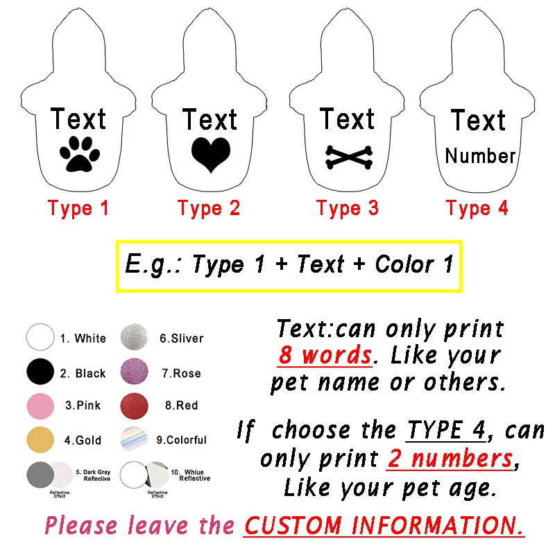 Ropa personalizada para perros y gatos, abrigos para gatos, chaqueta con capucha, Bulldog Francés, Teddy, estampado cálido, pata de corazón, suéter bonito, abrigo, ropa para cachorros - imagen 2