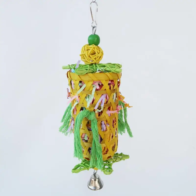 Juguete triturador de papel para loros, resistente a las mordeduras, campana para masticar, accesorios educativos - imagen 3