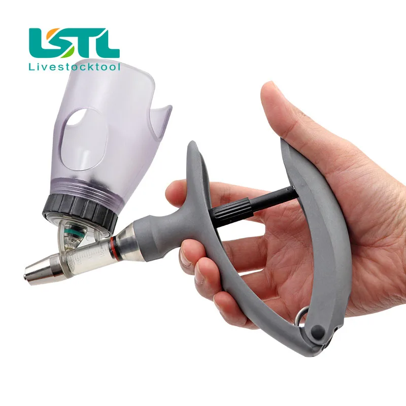 2ml /5ml Automatic Veterinary Continuous Syringe Animal Injection Adjustable Vaccine Injection for livestock Pig Cattle Sheep - imagen 5