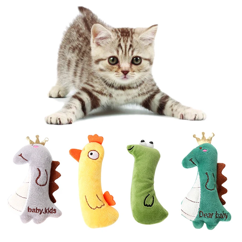 Juguete interactivo de hierba gatera para gato, juguete de felpa para masticar para mascotas, garra divertida, menta, Limpieza de dientes suaves, productos para mascotas - imagen 2