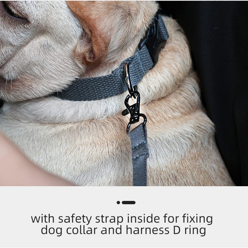 Dog Car Seat Bed Carrier for Small Medium Dogs Waterproof Dog Car Seat Cover Safety Adjustable Pet Travel Bag Handy Soft Cushion - imagen 3