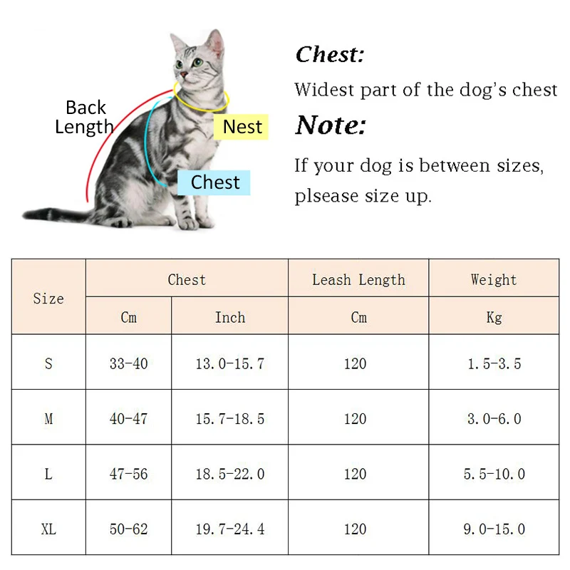 Arneses para gatos y Cachorros para caminar al aire libre, accesorios para Mascotas pequeñas, conjunto de arnés y correa de malla para Mascotas, suministros Sphynx Katten - imagen 2